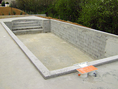 Création piscine béton à Provins