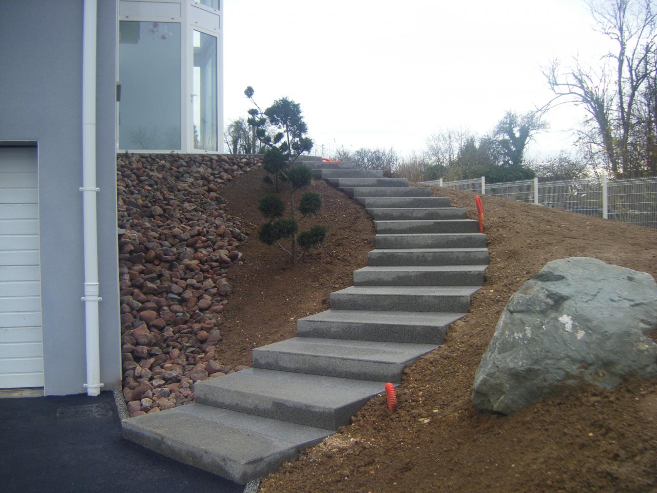 Création d'escalier en béton à Saint-Germain-Laval